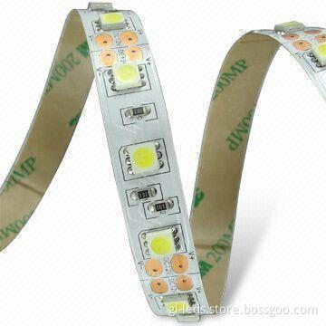 5050 LED Strip with 12 or 24V DC Input Voltage and 48/24W Maximum Power